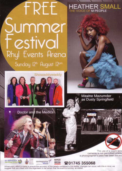 Rhyl Event Arena Page One